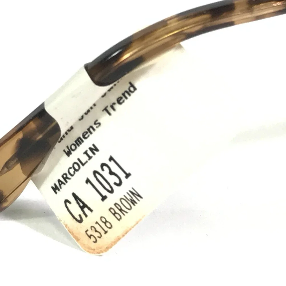 Candies Sunglasses CA1031 47E Gray Tortoise Round Cat Eye Frames w/ Brown Lenses